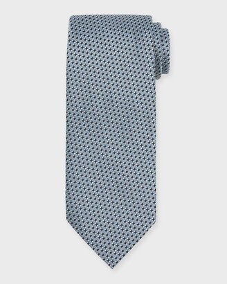 Men's Micro-Print Silk Tie