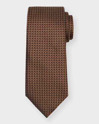 Men's Geometric 100 Fili Silk Tie