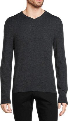 Saks Fifth Avenue Made in Italy Saks Fifth Avenue Men's Essential Merino Blend V-Neck