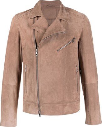 Suede Biker Jacket-AB