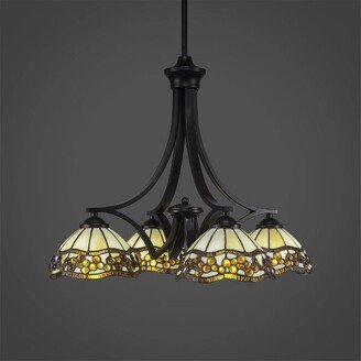 Zilo 4 - Light Chandelier , Matte Black