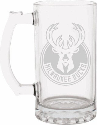 Nba Milwaukee Bucks Engraved Beer Mug, Gift, 16 Or 26Oz Etched Mug. Gift For Fan With Name
