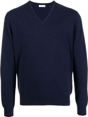 Leathersmith of London V-neck knit jumper-AB