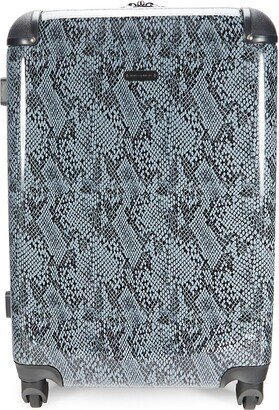 Pippa 24-Inch Snakeskin-Print Spinner Suitcase