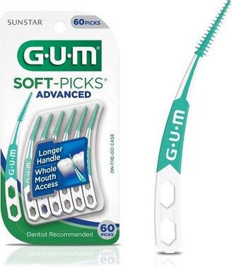 GUM Soft-Picks Advanced Interdental Flexible picks - 60ct