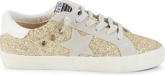 Bailey Star Patch Glitter Platform Sneakers