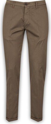 Straight-Leg Tailored Trousers-GC