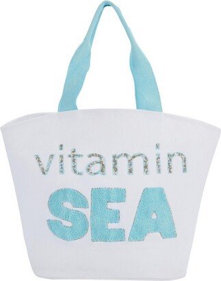 Vitamin Sea White Beach Tote Bag