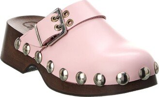 Retro Leather Clog-AA