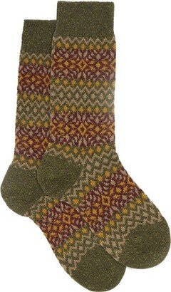 Fellcroft Fair Isle-patterned Socks