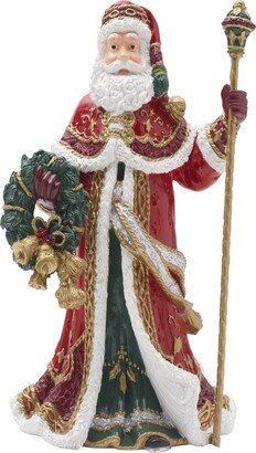 Noel Holiday Musical Santa Figurine, 11-inch