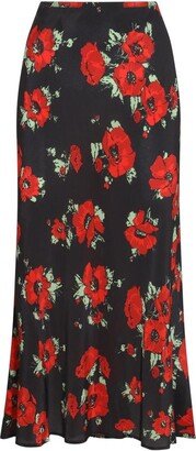 Kelly Floral Printed Midi Skirt