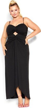 Women's Plus Size Maxi Whitney - Black - 14W