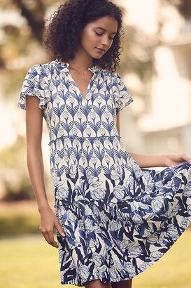 By Anthropologie Cecilia Pettersson V-Neck Printed Dress