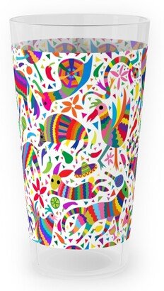 Outdoor Pint Glasses: Ole Come On A My House Pinata - Multi Outdoor Pint Glass, Multicolor