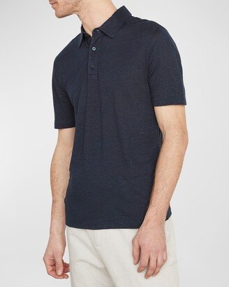 Men's Linen Polo Shirt-AA