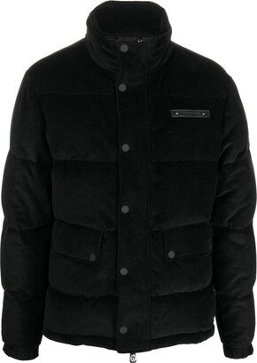 Corduroy-Detail Down Jacket