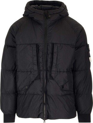 Zip-Up Puffer Jacket-AJ