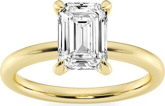 Saks Fifth Avenue Made in Italy Saks Fifth Avenue Women's Build Your Own Collection 14K Yellow Gold & Lab Grown Emerald Cut Diamond Solitare Engagement Ring