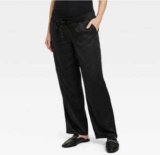 Under Belly Satin Maternity Pants - Isabel Maternity by Ingrid & Isabel™ Black S