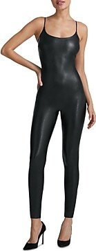 Faux Leather Cami Catsuit