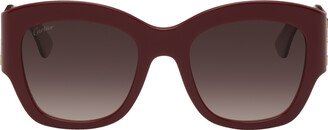 Burgundy Double C de Sunglasses