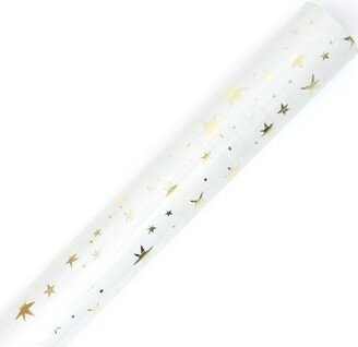 Roll Wrap Gold Foil Stars on Cream - Spritz™