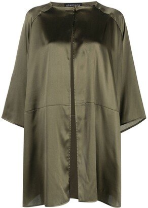 Satin-Finish Lightweight Coat