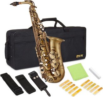 LyxPro Alto Saxophone E Flat Brass Sax Beginners Kit