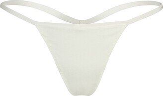 Cotton Jersey T-String Thong | Bone