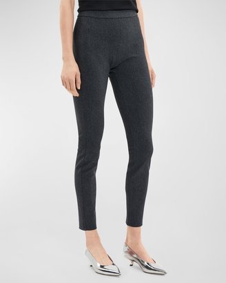 High-Waist Cropped Ponte Leggings