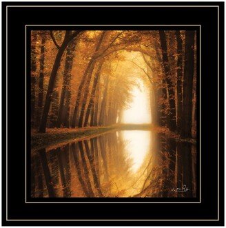 Lochem Reflections by Martin Podt, Ready to hang Framed Print, Black Frame, 15 x 15