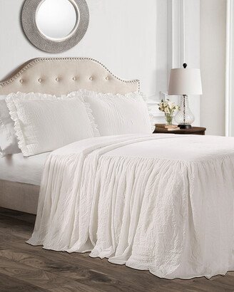 Fashions 3Pc Ruffle Skirt Bedspread Set-AA