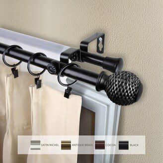 InStyleDesign Norty Adjustable Double Curtain Rod 13/16 inch dia.