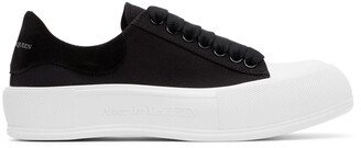 Black Deck Plimsoll Sneakers