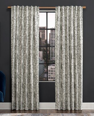 Scott Living Aubry 52 x 96 Shimmering Floral Blackout Curtain Panel