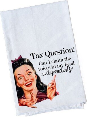 Flour Sack Towel | Tax Question Fun Gifts Under 10