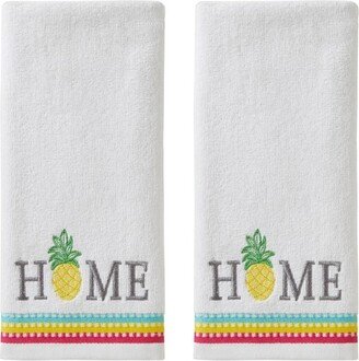 2pc Pineapple Home Hand Towels