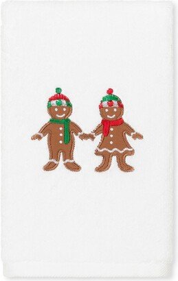 Gingerbread Embroidered Cotton Hand Towel