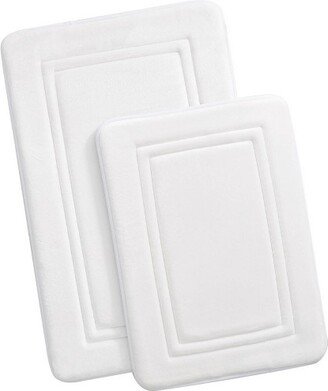 2pc HeiQ Antimicrobial Memory Foam Bath Rug Set - Truly Calm