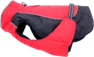 Doggie Design Alpine All-Weather Dog Coat - Red and Black (X-Small)