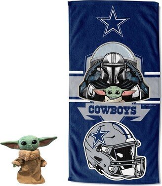 27x54 NFL Dallas Cowboys Star Wars Hugger with Beach Towel