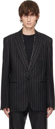 Black Pinstripe Blazer