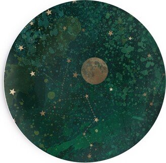 Salad Plates: Moon And Stars - Green Salad Plate, Green