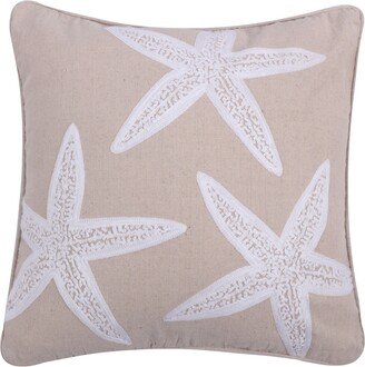 Starfish Decorative Pillow, 18 x 18