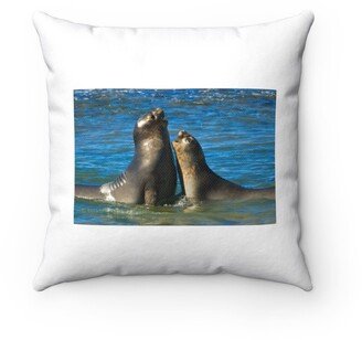 Elephant Seal Pillow - Throw Custom Cover Gift Idea Room Decor