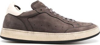 Low-Top Leather Sneakers-AE