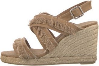 Canvas Raw-Edge Trim Espadrilles-AB