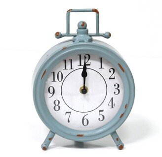 Dorothy vintage inspired Blue Metal Table Clock