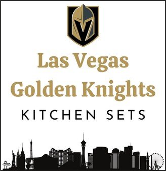 Vegas Golden Knights | 3 Piece Handmade Hockey Kitchen Set Pot Holder Towel Oven Mitt